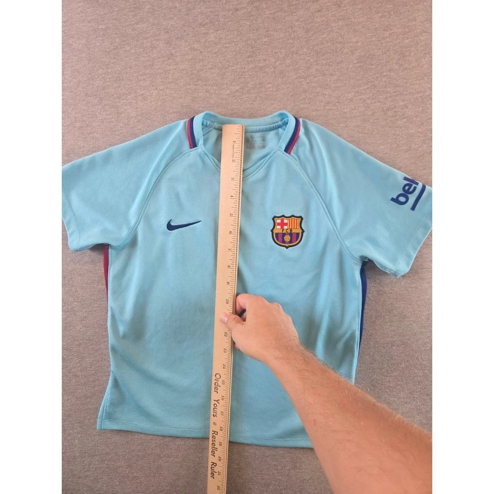 Nike FC Barcelona Jersey Youth XL Blue 2017-18 Away Soccer Kit‎ 847354-485